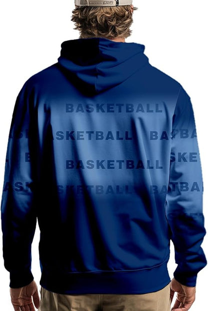 Basketball Hoodies Color Design Sweatshirt Personalize Name Number Fans Gift for Men &Women Youth