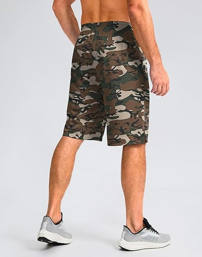 G Gradual Men's Athletic Shorts with Pockets 11" Long Basketball Shorts Lightweight Quick Dry Gym Workout Shorts for Men