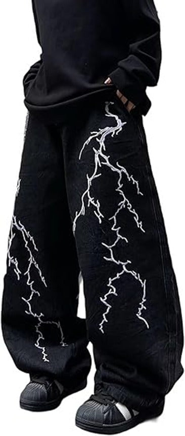Women’s Baggy Jeans Wide Leg Denim Pants Vintage Hip Hop Loose Long Trousers Street wear