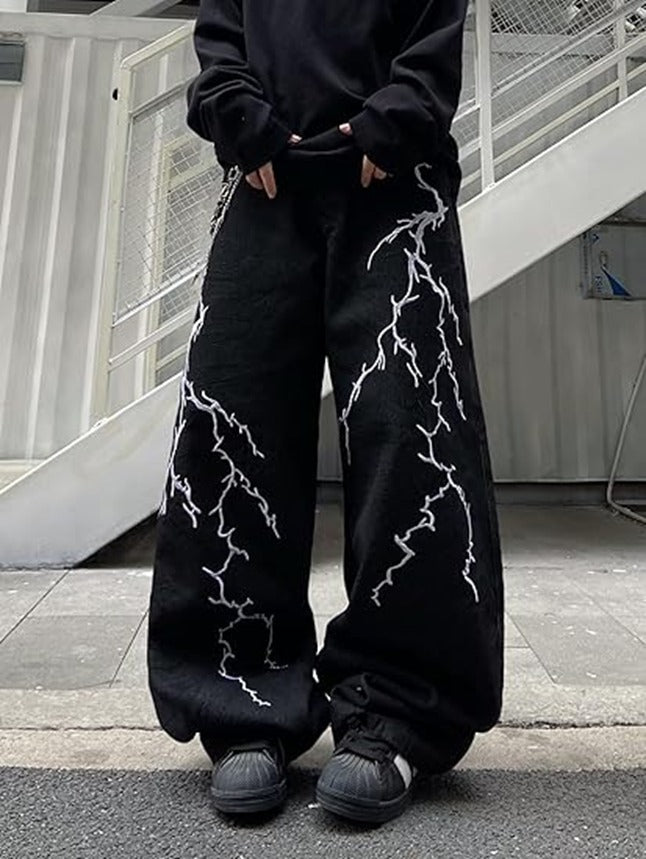 Women’s Baggy Jeans Wide Leg Denim Pants Vintage Hip Hop Loose Long Trousers Street wear